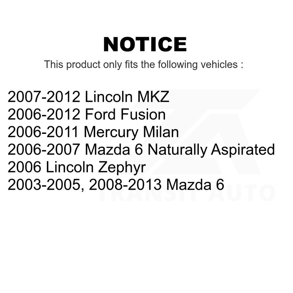 Front Upper Suspension Ball Joint TOR-K500041 For Ford Fusion Mazda 6 Lincoln MKZ Mercury Milan Zephyr Non-Adjustable Type