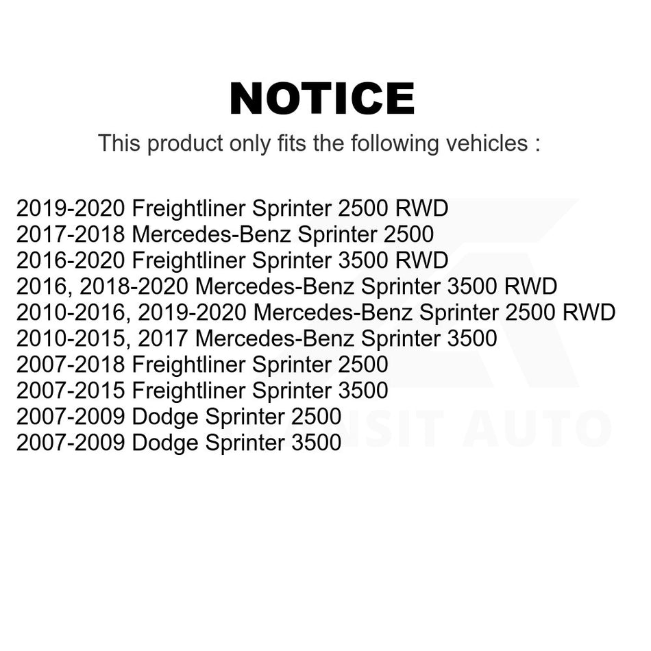 Front Lower Suspension Ball Joint TOR-K500113 For Sprinter 2500 Mercedes-Benz 3500 Freightliner Dodge