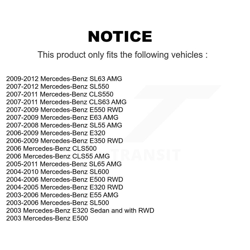 Front Upper Suspension Ball Joint TOR-K500222 For Mercedes-Benz E320 E350 SL500 SL550 E500 CLS550