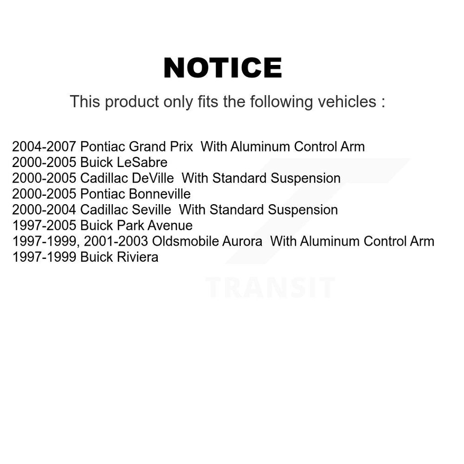 Front Lower Suspension Ball Joint TOR-K5333 For Pontiac Grand Prix Buick LeSabre Cadillac DeVille