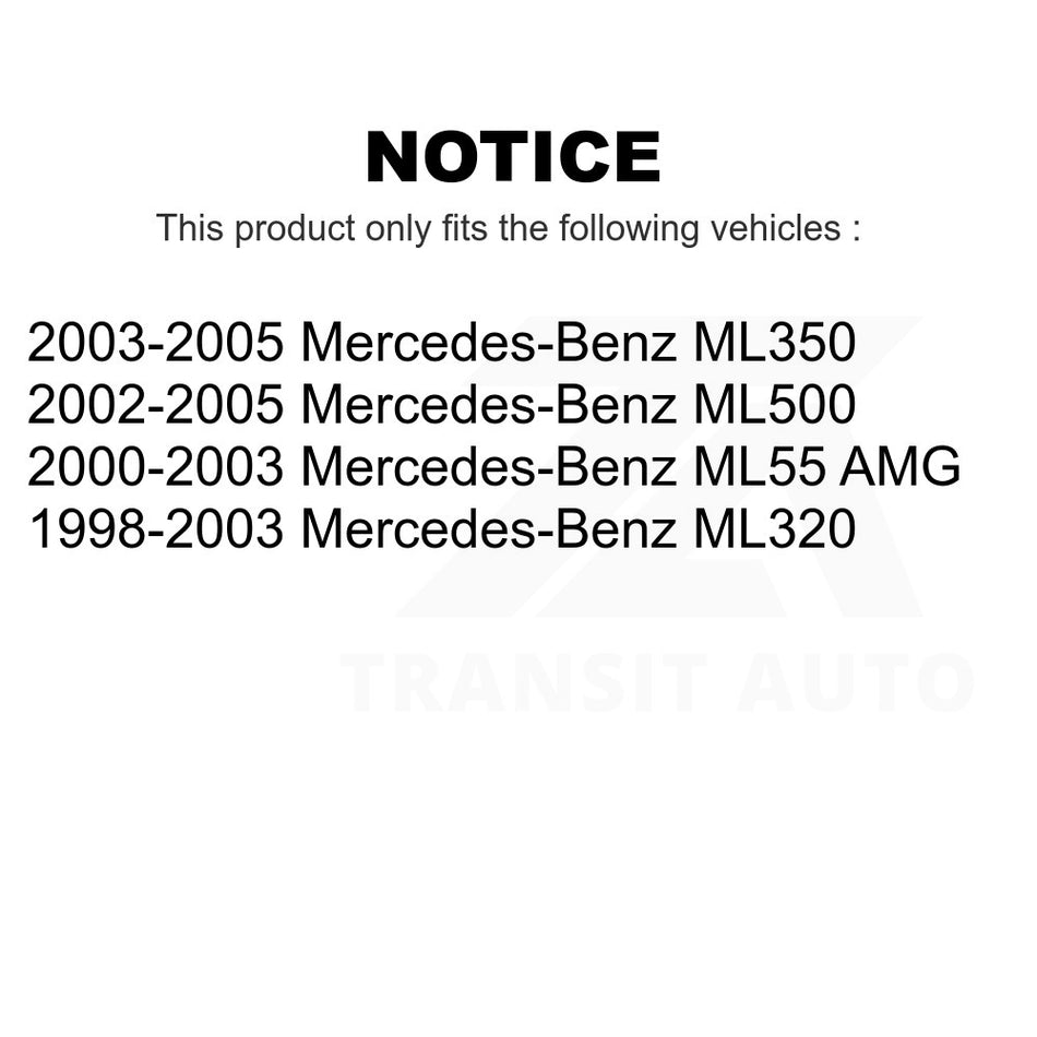 Front Right Suspension Stabilizer Bar Link Kit TOR-K700305 For Mercedes-Benz ML320 ML350 ML500 ML55 AMG