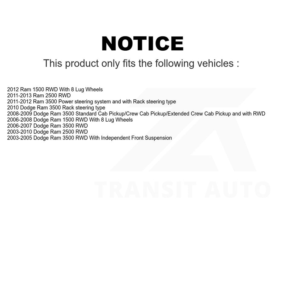 Front Lower Suspension Ball Joint TOR-K7465 For Dodge Ram 2500 1500 3500