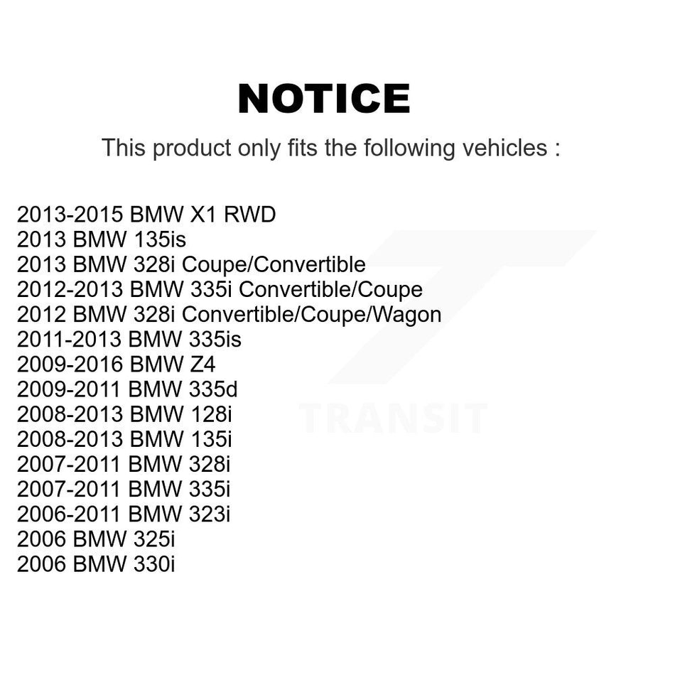 Front Right Suspension Stabilizer Bar Link Kit TOR-K750003 For BMW 323i 328i X1 335i 128i 135i 325i