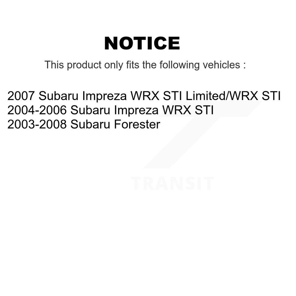 Rear Suspension Stabilizer Bar Link Kit TOR-K750041 For Subaru Forester Impreza