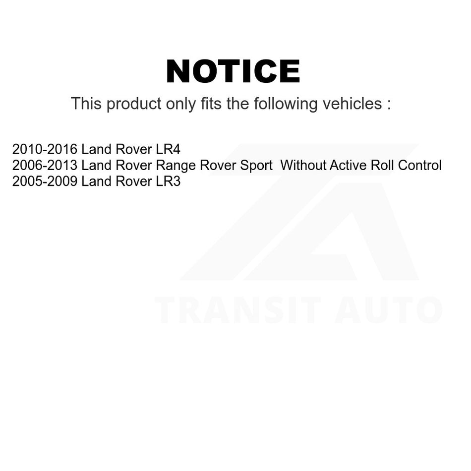 Rear Suspension Stabilizer Bar Link Kit TOR-K750079 For Land Rover Range Sport LR4 LR3