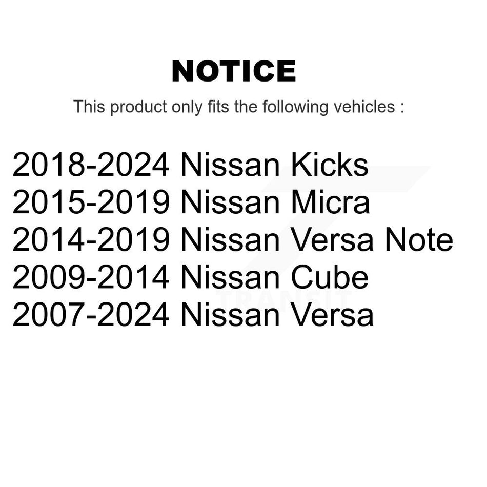 Front Suspension Stabilizer Bar Link Kit TOR-K750098 For Nissan Kicks Versa Micra Note Cube