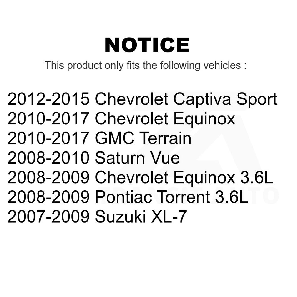 Front Left Suspension Stabilizer Bar Link Kit TOR-K750188 For Chevrolet Equinox GMC Terrain Saturn Vue Captiva Sport Pontiac Torrent Suzuki XL-7