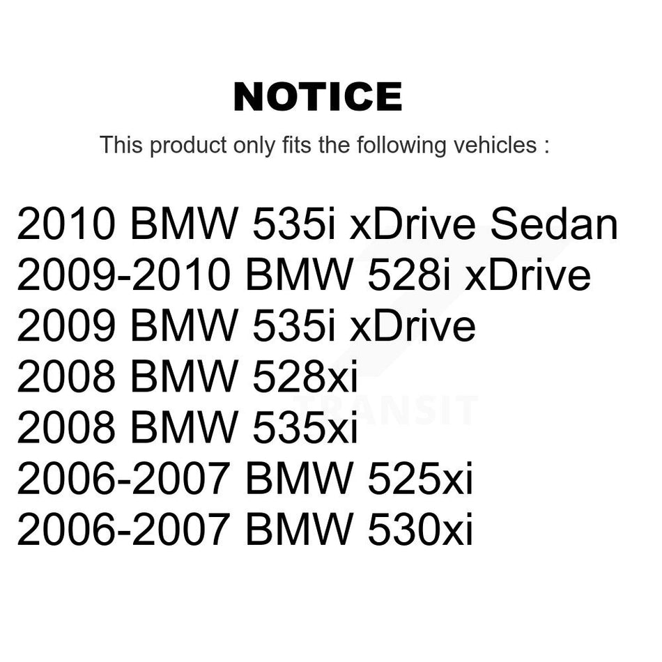 Front Left Suspension Stabilizer Bar Link Kit TOR-K750213 For BMW 530xi 528i xDrive 535i 535xi 528xi