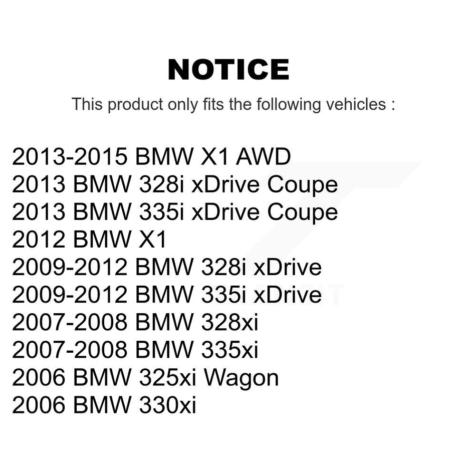 Front Right Suspension Stabilizer Bar Link Kit TOR-K750219 For BMW 328i xDrive X1 335i 328xi 335xi