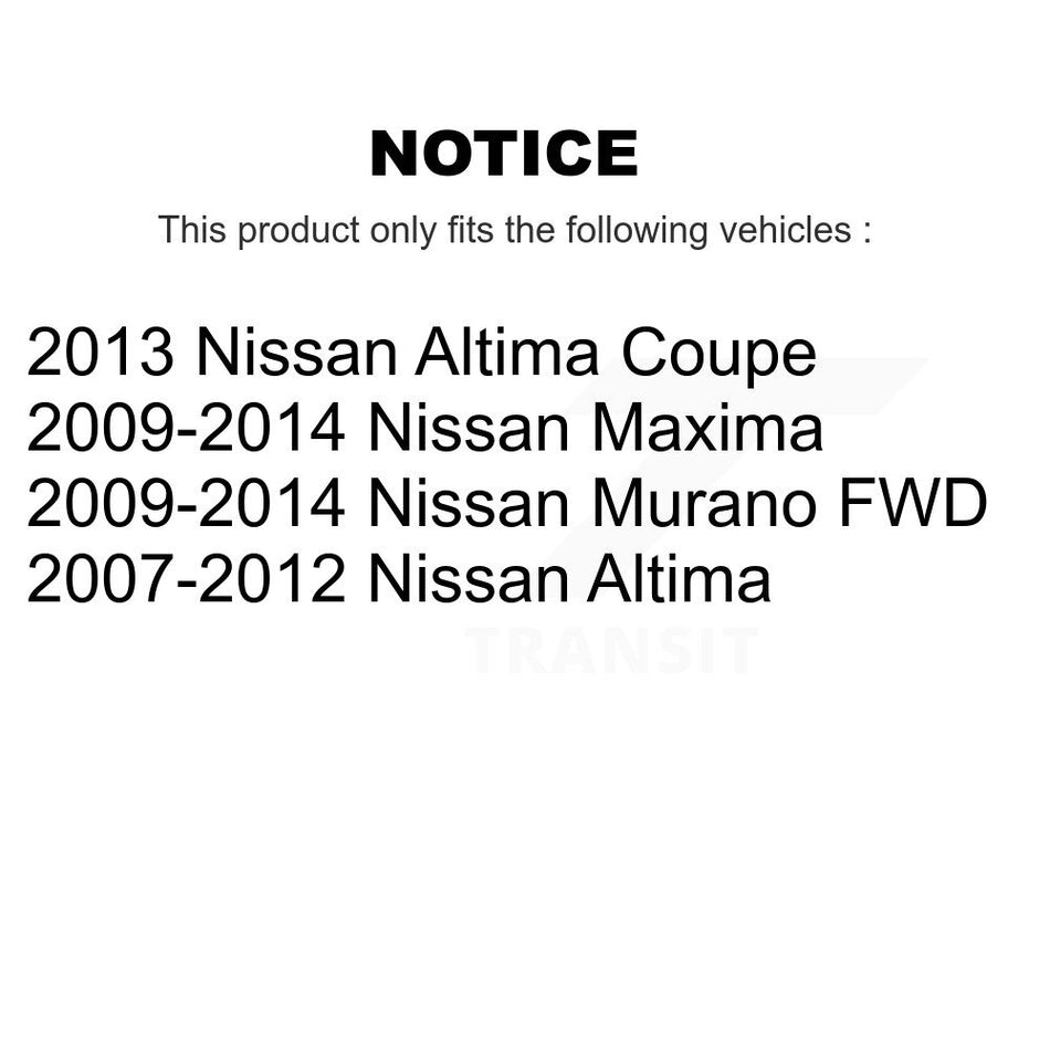 Rear Right Suspension Stabilizer Bar Link Kit TOR-K750255 For Nissan Altima Murano Maxima