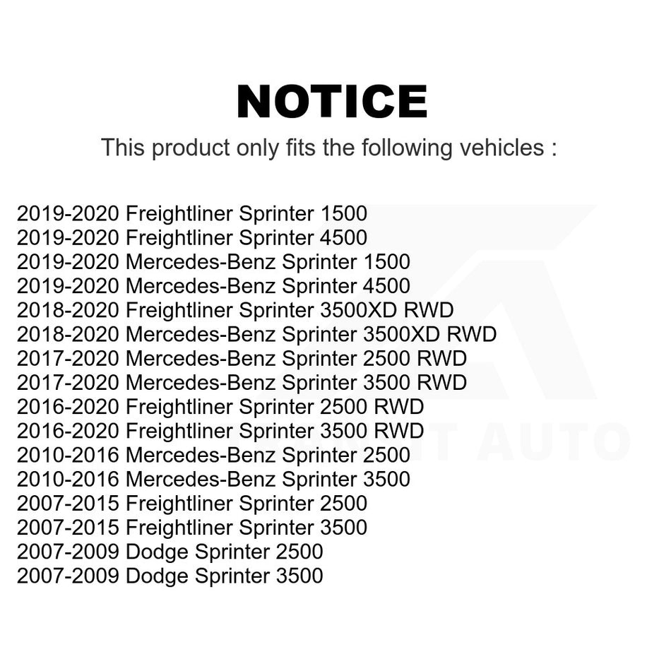 Front Right Suspension Stabilizer Bar Link Kit TOR-K750276 For Sprinter 2500 Mercedes-Benz 3500 Freightliner Dodge 1500 4500 3500XD