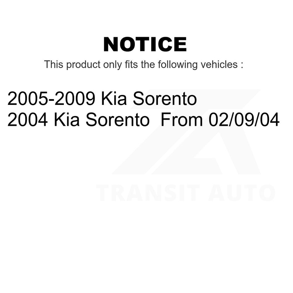 Rear Right Suspension Stabilizer Bar Link Kit TOR-K750286 For Kia Sorento