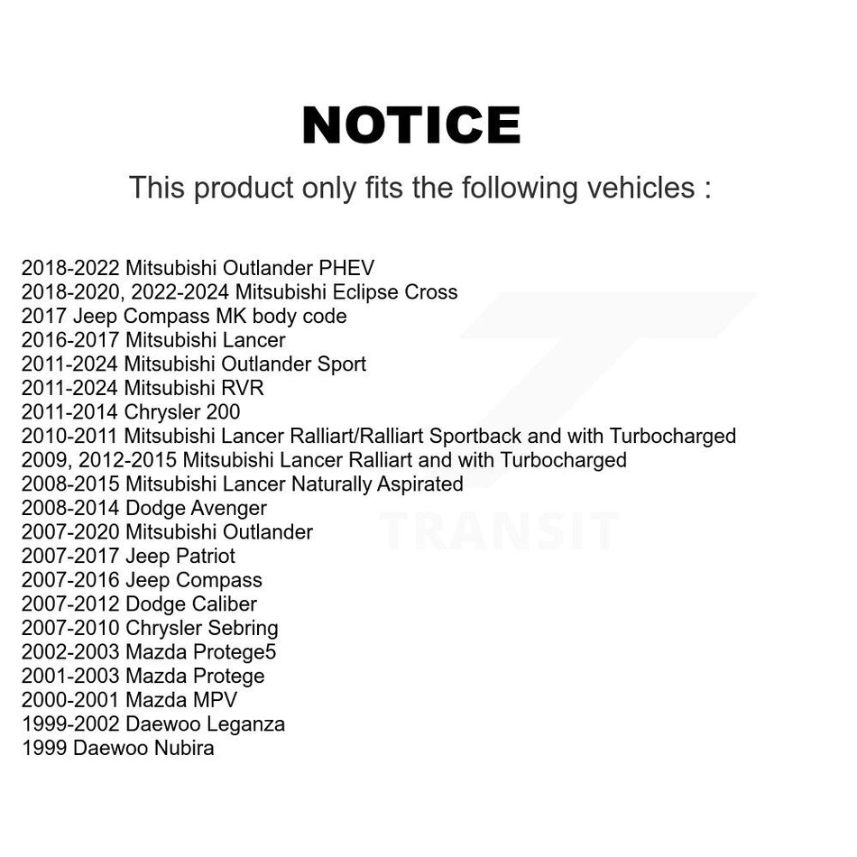 Suspension Stabilizer Bar Link Kit TOR-K750385 For Mitsubishi Jeep RVR Outlander Lancer Patriot 200