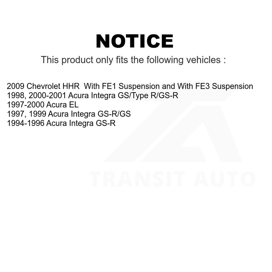 Front Suspension Stabilizer Bar Link Kit TOR-K750512 For Acura Integra Chevrolet HHR EL