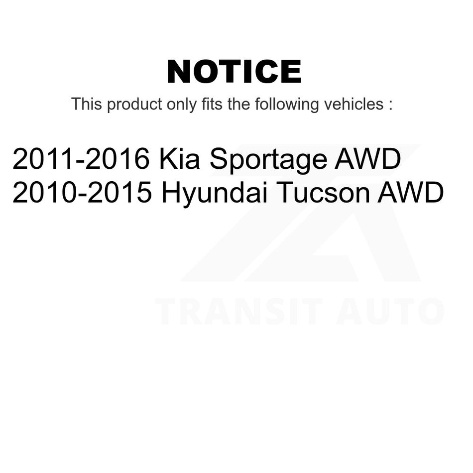 Rear Suspension Stabilizer Bar Link Kit TOR-K750594 For Hyundai Tucson Kia Sportage AWD