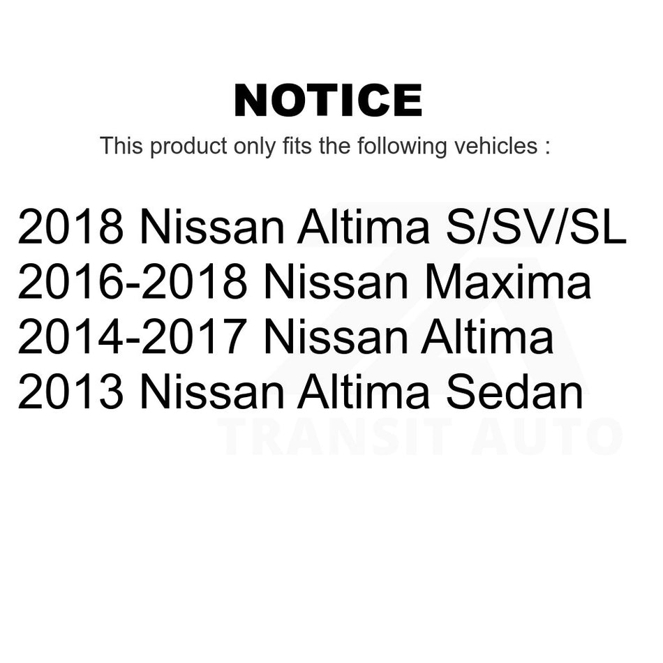 Rear Left Suspension Stabilizer Bar Link Kit TOR-K750662 For Nissan Altima Maxima