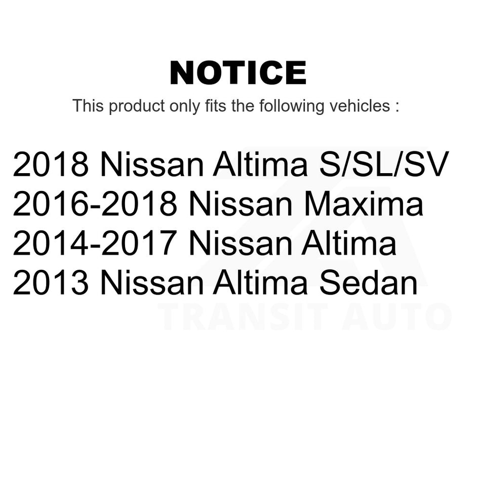 Rear Right Suspension Stabilizer Bar Link Kit TOR-K750663 For Nissan Altima Maxima