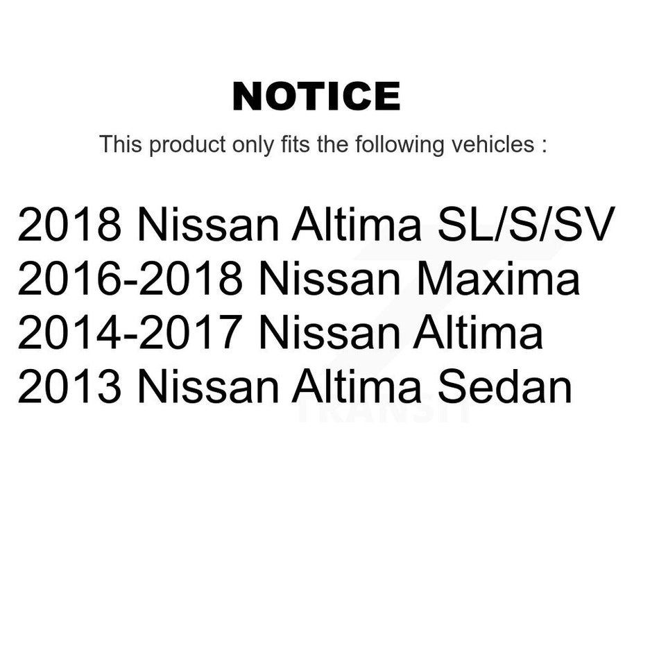 Rear Right Suspension Stabilizer Bar Link Kit TOR-K750663 For Nissan Altima Maxima
