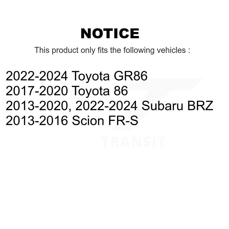 Front Suspension Stabilizer Bar Link Kit TOR-K750668 For Subaru BRZ Scion FR-S Toyota 86 GR86