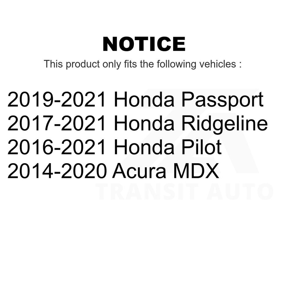 Front Right Suspension Stabilizer Bar Link Kit TOR-K750678 For Honda Pilot Acura MDX Ridgeline Passport