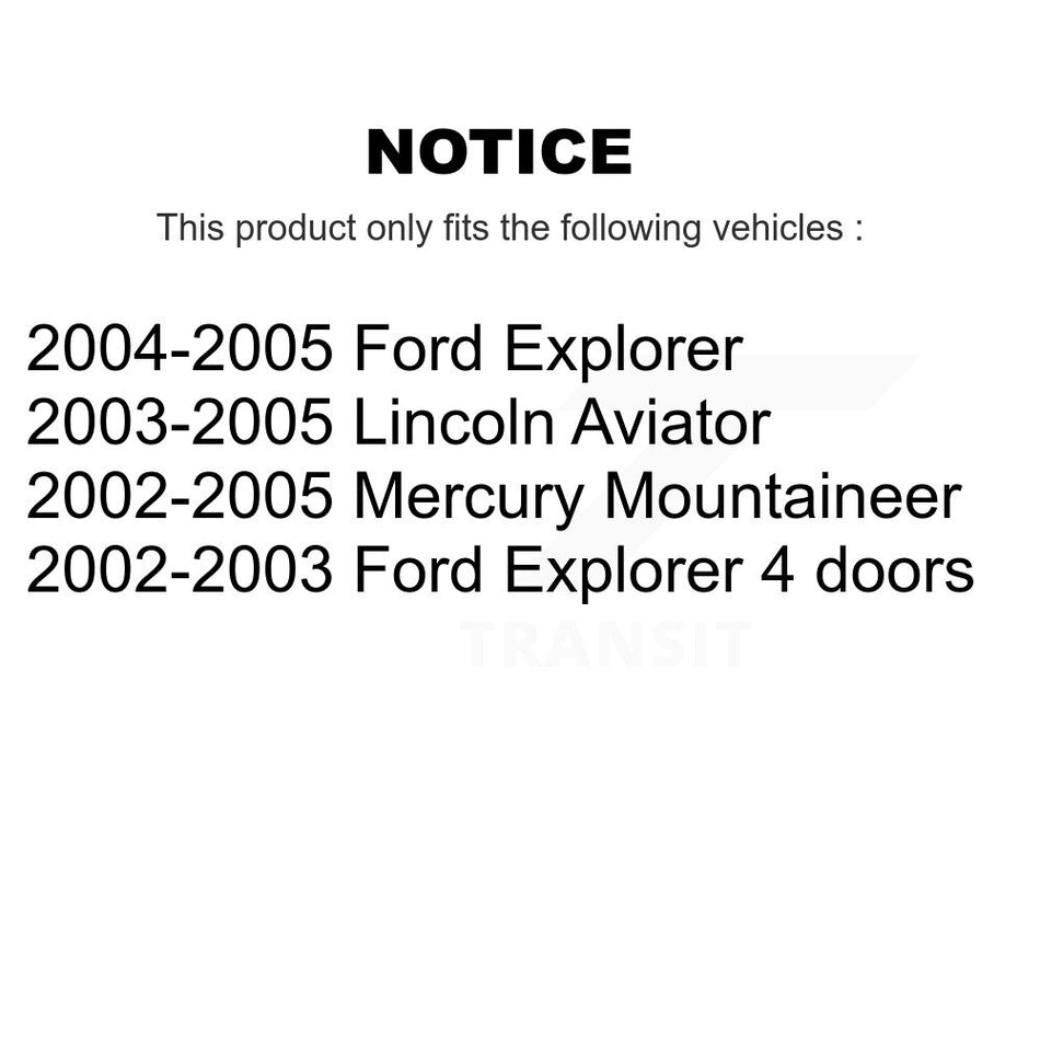 Front Upper Suspension Ball Joint TOR-K80008 For Ford Explorer Lincoln Aviator Mercury Mountaineer