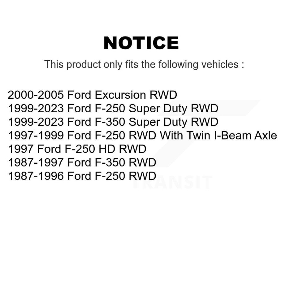 Front Lower Suspension Ball Joint TOR-K80027 For Ford F-350 Super Duty F-250 HD Excursion RWD