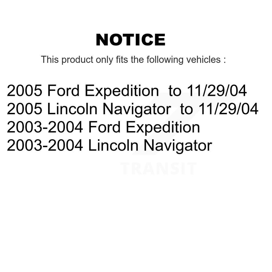 Front Suspension Stabilizer Bar Link Kit TOR-K80239 For Ford Expedition Lincoln Navigator