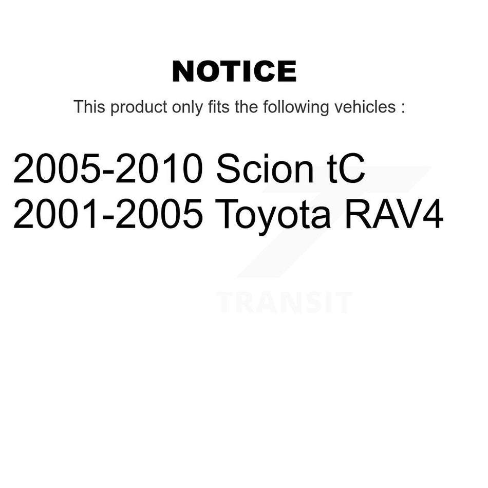 Rear Left Suspension Stabilizer Bar Link Kit TOR-K80297 For Toyota RAV4 Scion tC