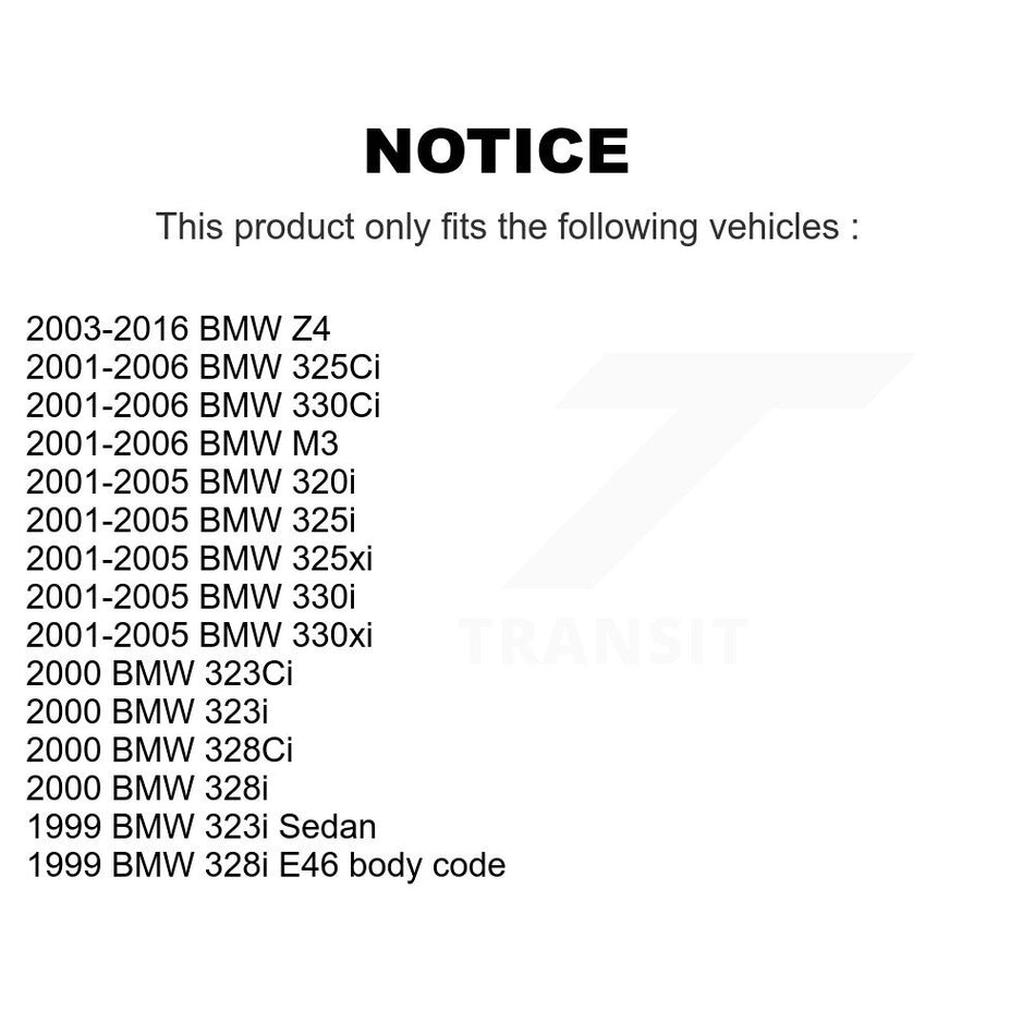 Rear Suspension Stabilizer Bar Link Kit TOR-K80457 For BMW Z4 330Ci 325i 325Ci M3 320i 325xi 330i