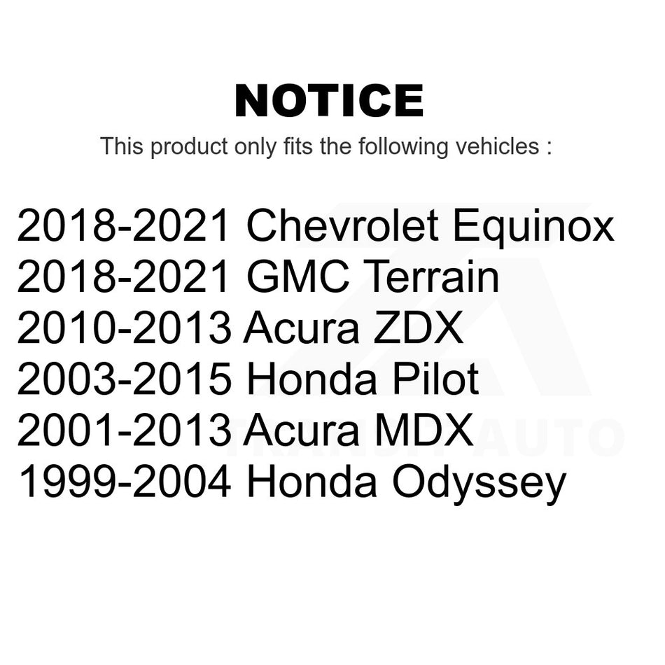 Front Suspension Stabilizer Bar Link Kit TOR-K90349 For Honda Pilot Chevrolet Equinox Acura MDX Odyssey GMC Terrain ZDX