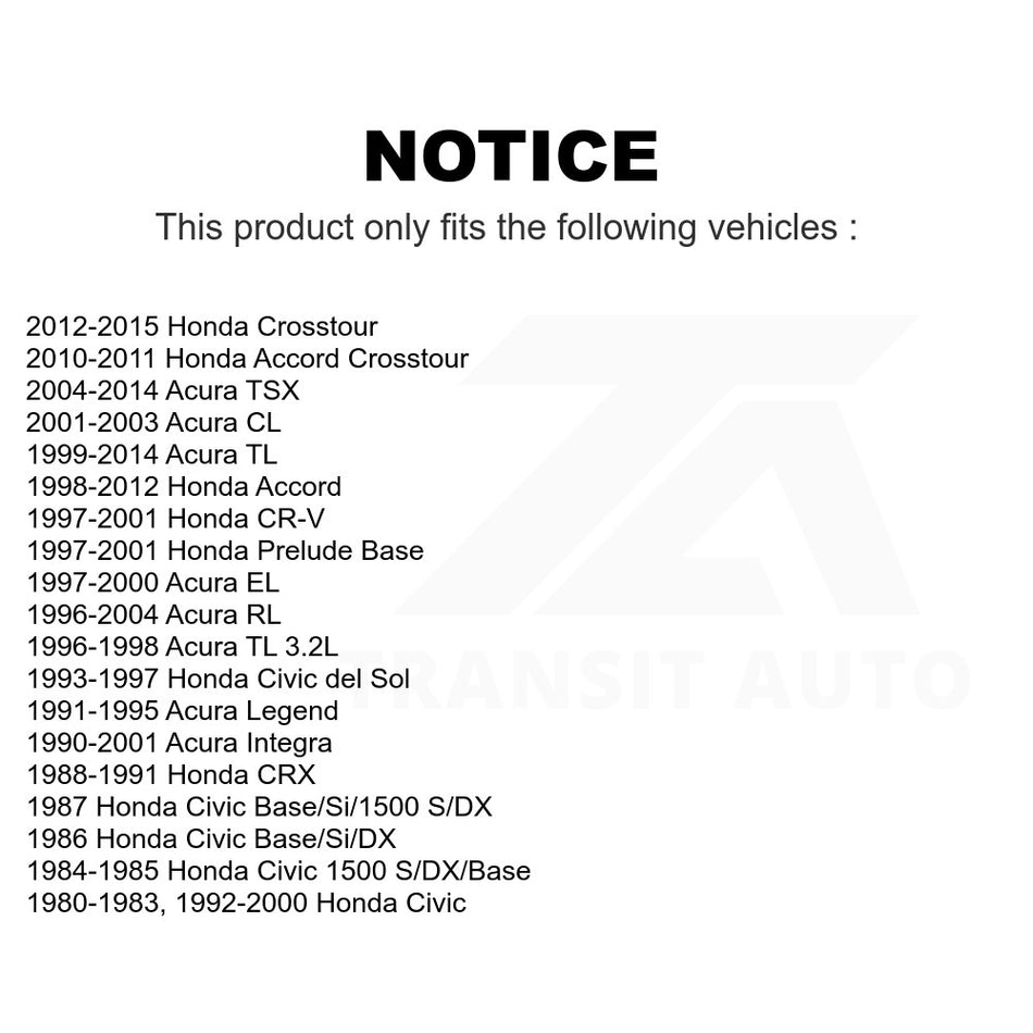 Front Upper Suspension Ball Joint TOR-K90492 For Honda Accord Acura Civic TL TSX CR-V Integra Crosstour RL CL del Sol Prelude CRX Legend EL Adjustable