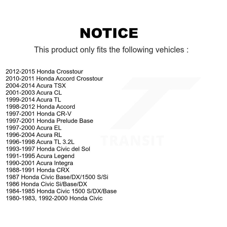 Front Upper Suspension Ball Joint TOR-K90492 For Honda Accord Acura TL Civic TSX CR-V Integra EL del