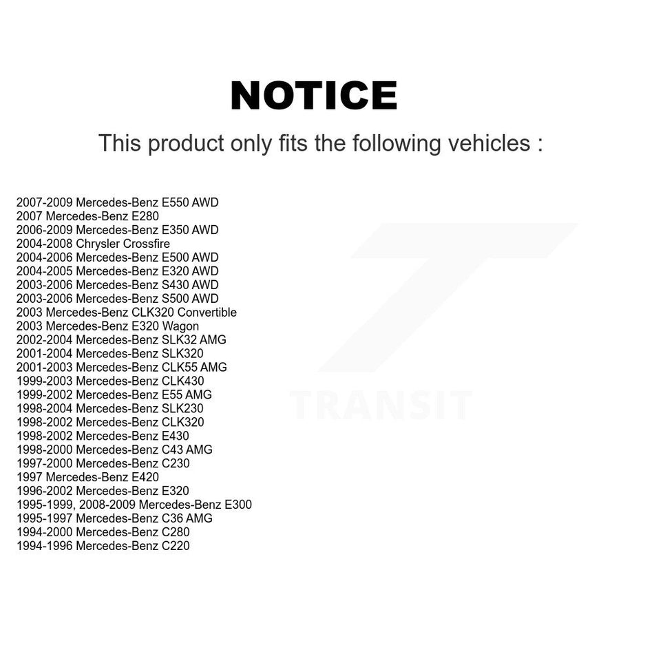 Front Lower Suspension Ball Joint TOR-K9918 For Mercedes-Benz E320 Chrysler Crossfire E350 SLK230