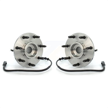 Front Wheel Bearing And Hub Assembly Pair For Ford F-150 Heritage F-250 4WD with 4-Wheel ABS K70-100386 by Kugel