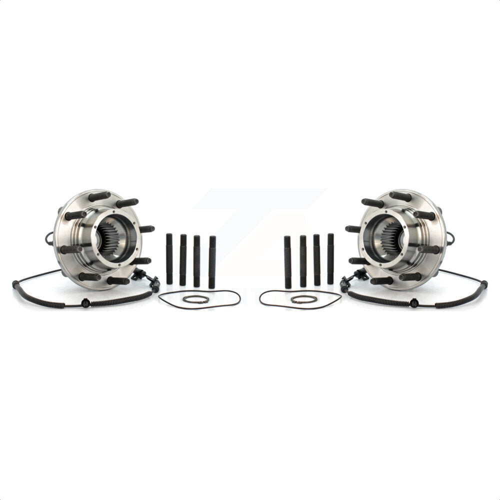 Front Wheel Bearing And Hub Assembly Pair For Ford F-250 Super Duty F-350 F-450 F-550 With Single Rear Wheels K70-100417 by Kugel