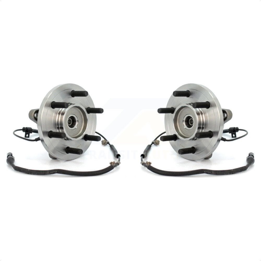 Front Wheel Bearing And Hub Assembly Pair For Ford F-150 With 6 Lug Wheels Without Heavy Duty Payload Package K70-100438 by Kugel