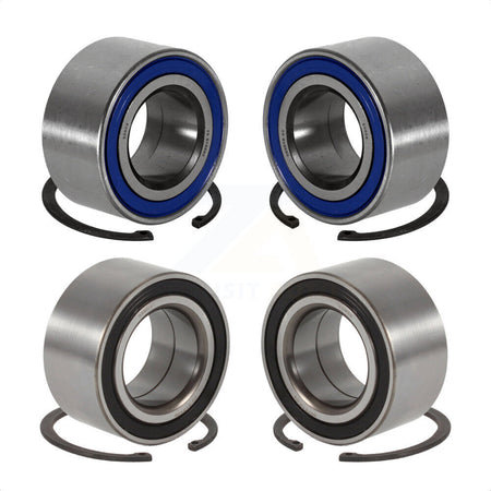 Front Rear Wheel Bearing Kit For 1988 Audi 80 Quattro Non-ABS K70-101133 by Kugel