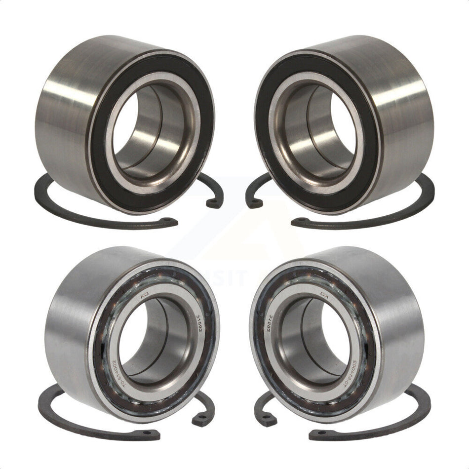 Front Rear Wheel Bearing Kit For 2001-2003 Toyota Highlander AWD K70-101302 by Kugel