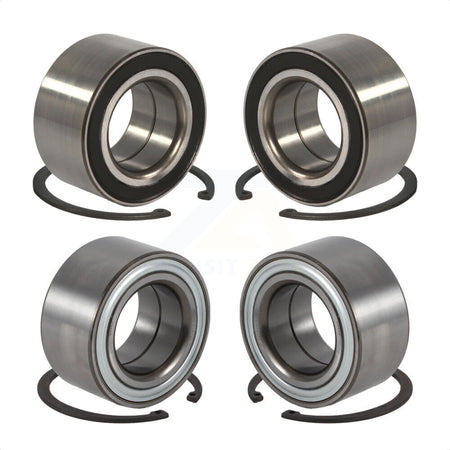 Front Rear Wheel Bearing Kit For 2013 BMW 328i xDrive 3.0L With 2.95" Outer Diameter K70-101448 by Kugel