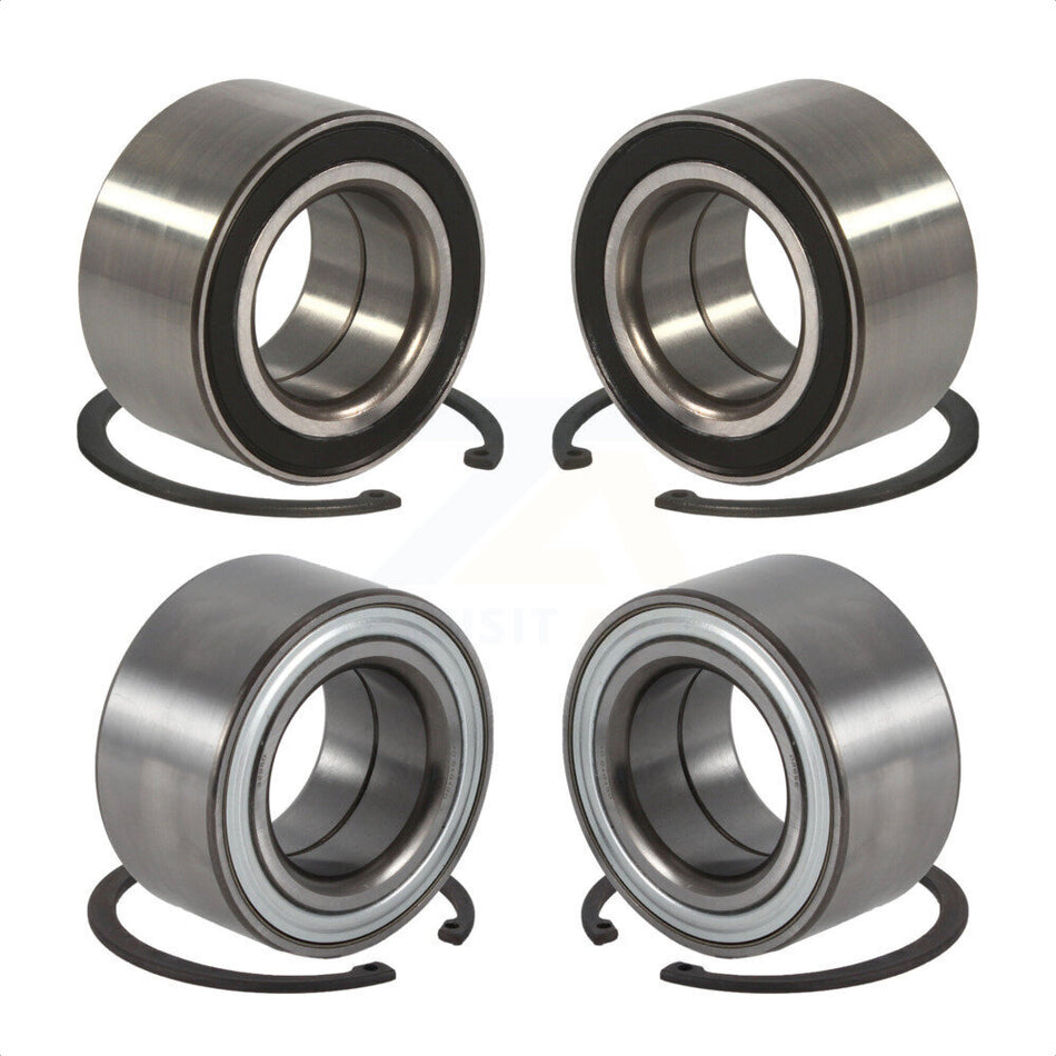 Front Rear Wheel Bearing Kit For 2013 BMW 328i xDrive 3.0L With 2.95" Outer Diameter K70-101448 by Kugel