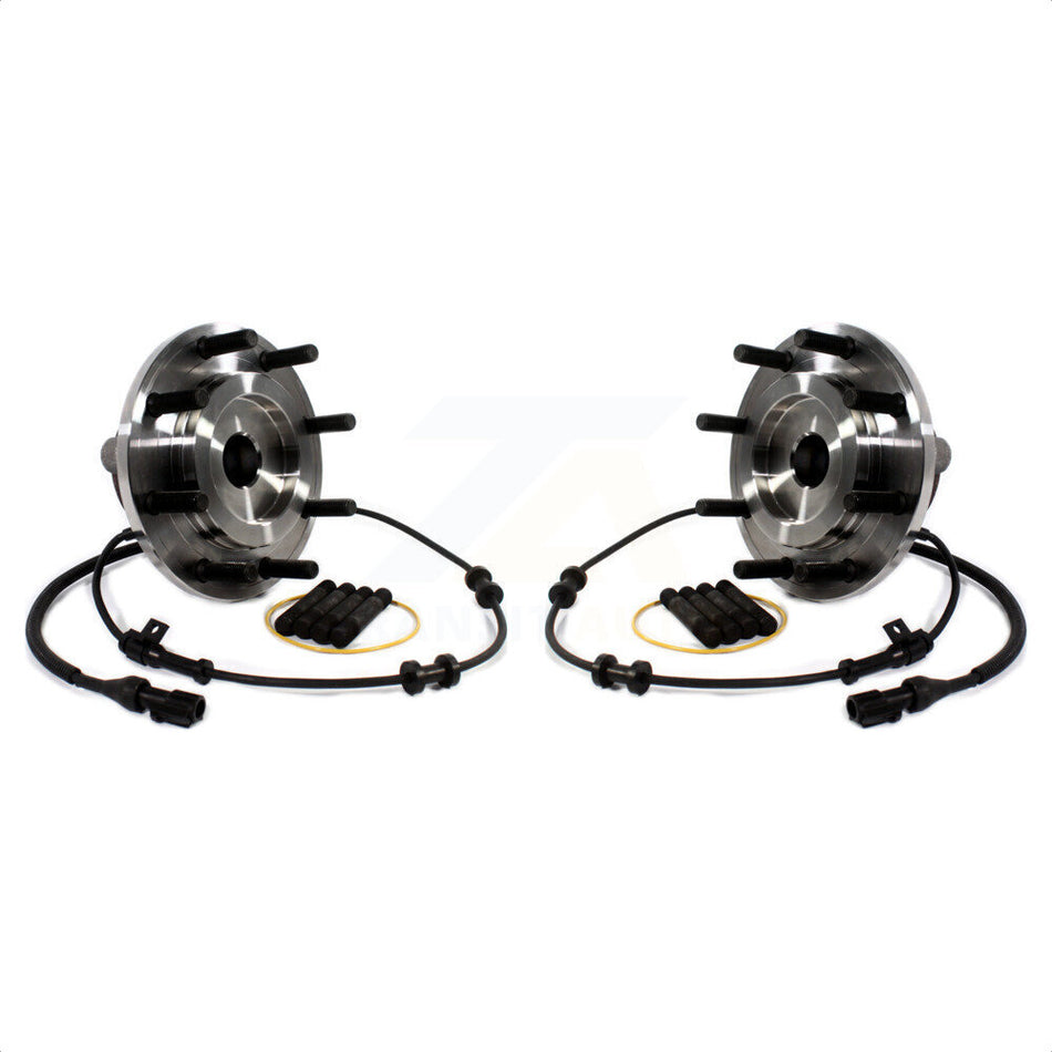 Front Wheel Bearing And Hub Assembly Pair For 1999-2004 Ford F-250 Super Duty F-350 F-450 F-550 K70-101488 by Kugel