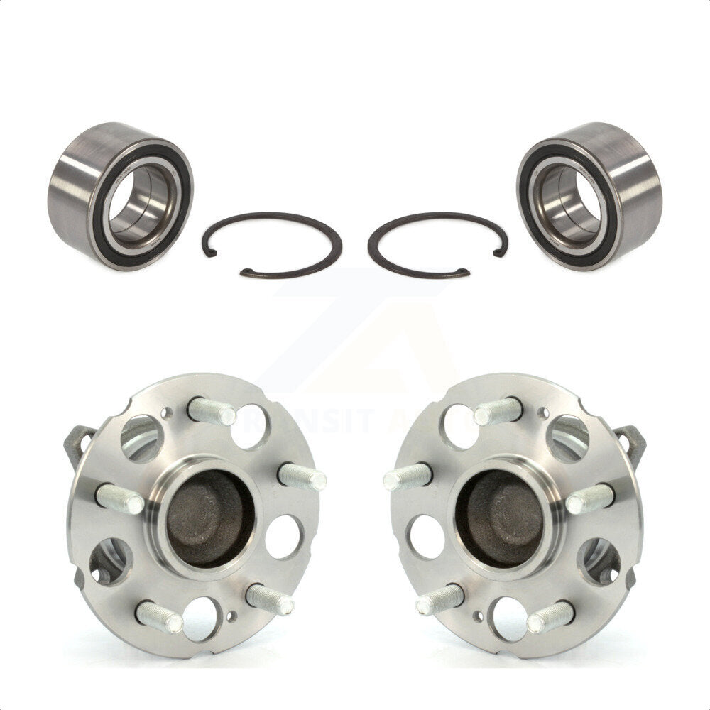 Front Rear Wheel Bearing And Hub Assembly Kit For 2007-2011 Honda CR-V FWD K70-101644 by Kugel