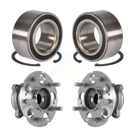 Front Rear Wheel Bearing And Hub Assembly Kit For 2015-2019 Acura TLX AWD K70-101691 by Kugel