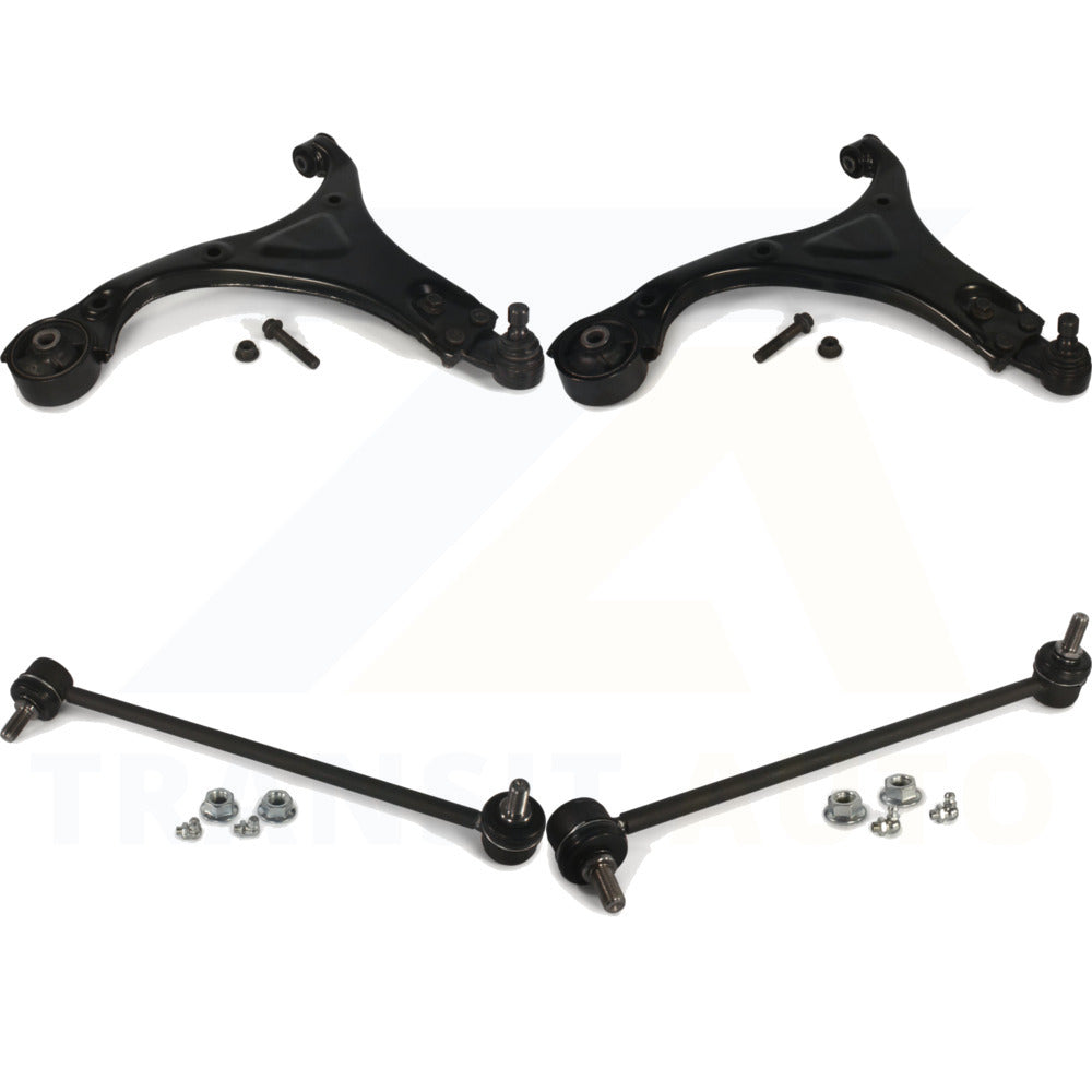 Front Suspension Control Arm And Ball Joint Assembly Link Kit For 2012 Hyundai Sonata GL GLS 13.82" Center To Length K72-100090 by Top Quality