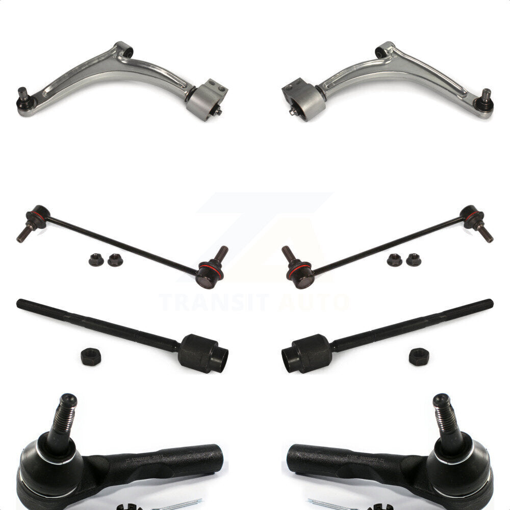 Front Suspension Control Arm And Ball Joint Assembly Steering Tie Rod End Stabilizer Bar Link Kit (8Pc) For Chevrolet Malibu Pontiac G6 Contains Rear Bushings K72-100125 by Top Quality