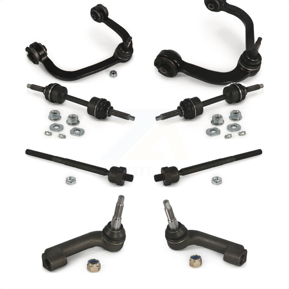 Front Suspension Control Arm And Ball Joint Assembly Steering Tie Rod End Stabilizer Bar Link Kit (8Pc) For Ford F-150 K72-100145 by Top Quality