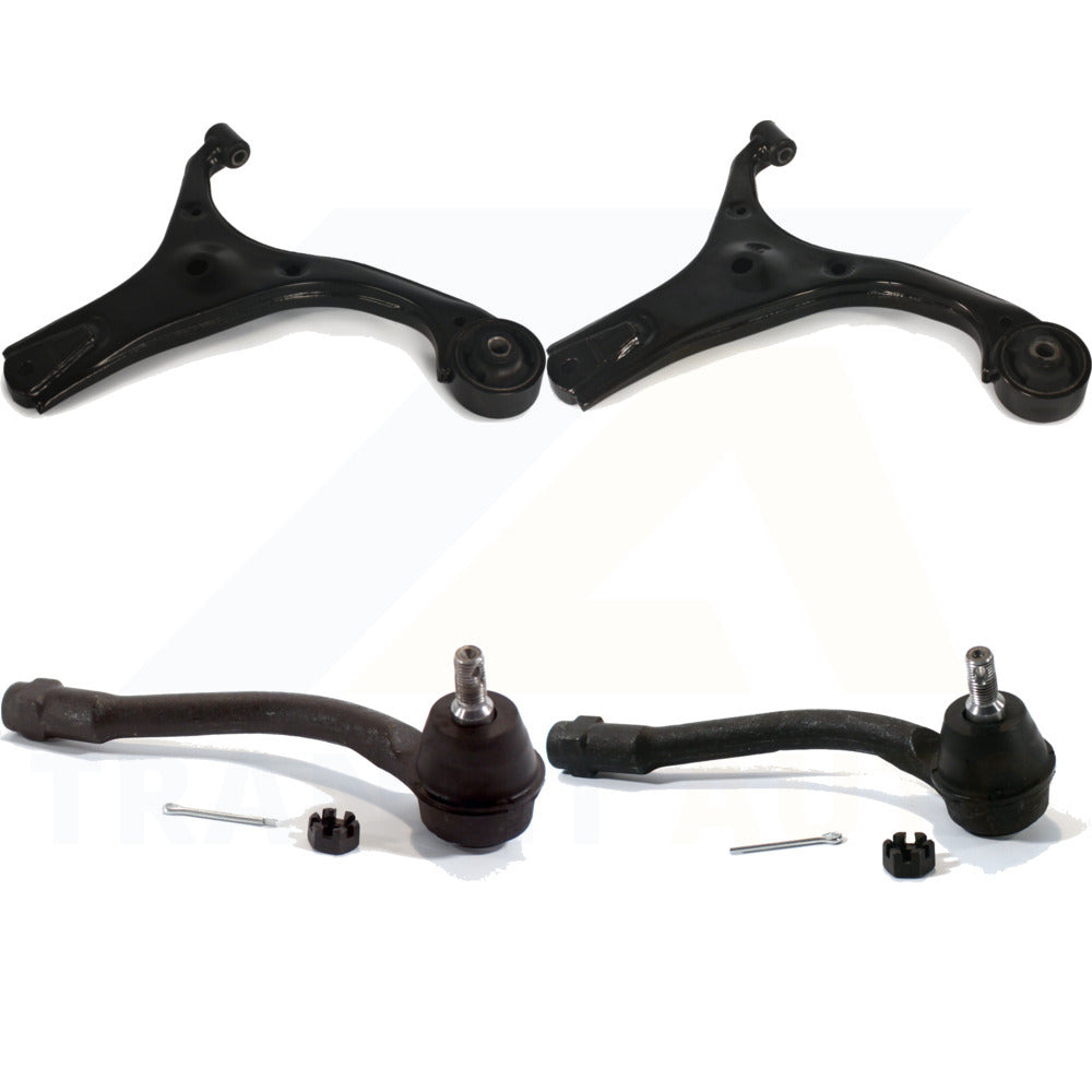 Front Suspension Control Arm And Tie Rod End Kit For 2006-2011 Kia Rio Rio5 K72-100991 by Top Quality