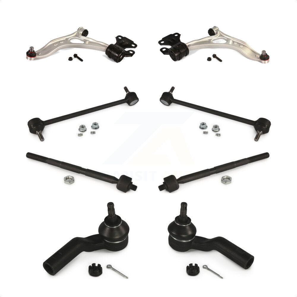 Front Suspension Control Arm And Ball Joint Assembly Steering Tie Rod End Stabilizer Bar Link Kit (8Pc) For Ford Focus C-Max K72-101130 by Top Quality