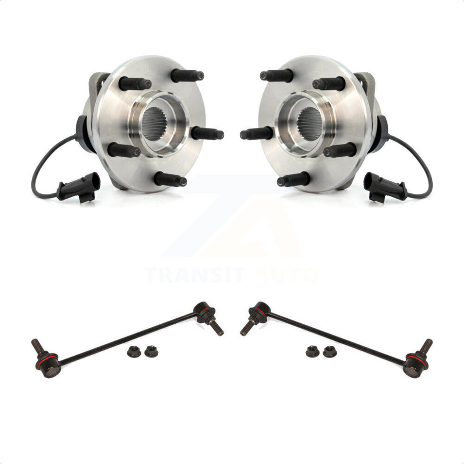 Front Hub Bearing Assembly And Link Kit For Chevrolet Malibu Pontiac G6 K77-100260 by Transit Auto