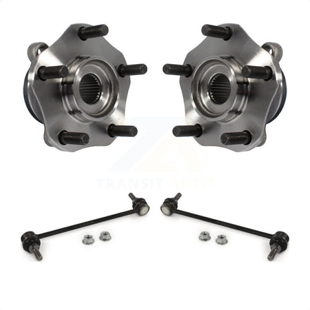 Front Hub Bearing Assembly And Link Kit For Nissan Sentra NV200 LEAF Chevrolet City Express K77-100315 by Transit Auto